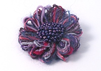 Purple Flower Brooch