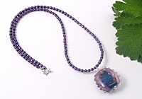 "Sharlia" Lampwork Pendant Necklace