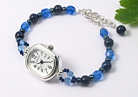 Blue Lapis Lazuli Beaded Watch