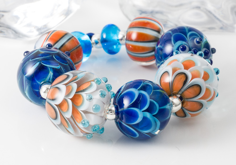 Kaleidoscope Dahlia Bead Set by Ciel Creations
