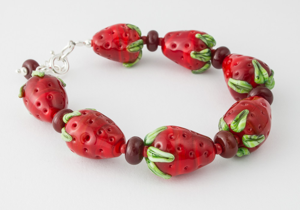 Strawberry Bracelet by Ciel Creations