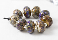 Purple Organic Lampwork Beads alternative view 1