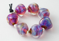Silver Glass Nugget Lampwork Beads alternative view 1