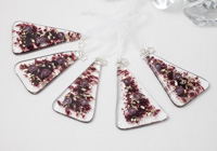 Purple Fused Glass Christmas Tree