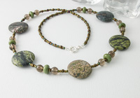 Forest Green Jasper Necklace