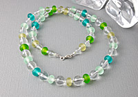 Crystal and Lampwork Necklace Crystal and Lampwork Necklace