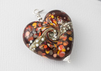 Lampwork Pendant "Fiery"