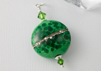 "Garden Green" Lampwork Pendant