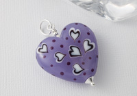 Lilac Heart Lampwork Pendant Lilac Heart Lampwork Pendant