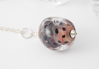 Lampwork Pendant "Purple Tiger Lily" alternative view 2