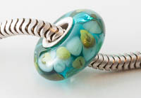 Silver Cored Fritty Lampwork Charm Bead