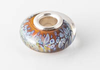 Silver Cored Fritty Lampwork Charm Bead alternative view 2