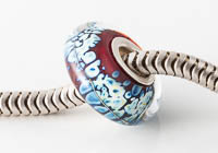 Silver Cored Fritty Lampwork Charm Bead alternative view 2