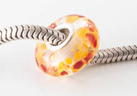 Silver Cored Fritty Lampwork Charm Bead