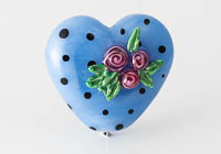 Lampwork Flowery Heart Bead alternative view 2