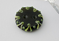 Green Moroccan Lampwork Button