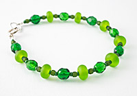 "Green Grass" Tumbled Bracelet