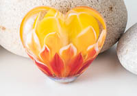 Lampwork Flowery Heart Bead alternative view 1