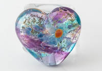 Lampwork Flowery Heart Bead alternative view 2