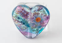 Lampwork Flowery Heart Bead alternative view 1