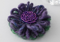 "Heather" Flower Brooch