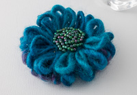 "Joy" Beaded Flower Brooch