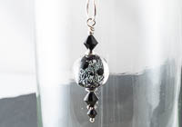 Black Dichroic Lampwork Pendant alternative view 1