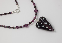 Dark Amethyst Heart Necklace alternative view 2