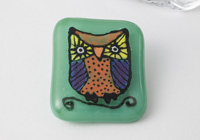 Fused Owl Brooch