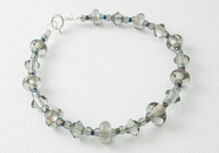 Grey Lampwork Bracelet