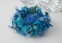 Blue Flower Brooch