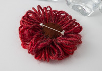 Red Flower Brooch alternative view 1