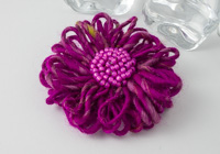 Fuchsia Flower Brooch