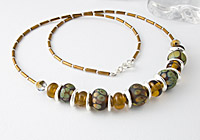 "Maple" Lampwork Necklace