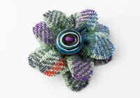 Harris Tweed Flower Brooch