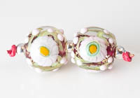 Lampwork Murrini Flower Beads