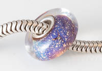 Silver Cored Lampwork Charm Bead alternative view 1