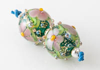 Glittery Lampwork Flower Beads alternative view 1