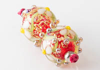 Glittery Lampwork Flower Beads alternative view 2