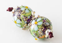 Glittery Lampwork Flower Beads alternative view 2