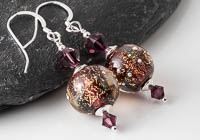 Dichroic Lampwork Earrings