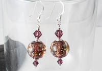 Dichroic Lampwork Earrings alternative view 2