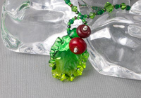 Holly Lampwork Necklace alternative view 1