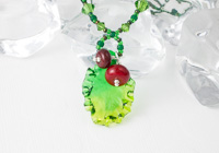 Holly Lampwork Necklace alternative view 2