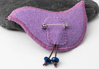 Harris Tweed Bird Brooch alternative view 1