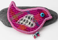 Harris Tweed Bird Brooch