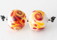 Swirly Lampwork Beads