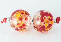 Glittery Lampwork Beads