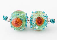 Lampwork Murrini Flower Beads