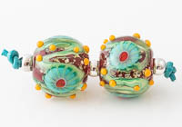 Lampwork Murrini Flower Beads